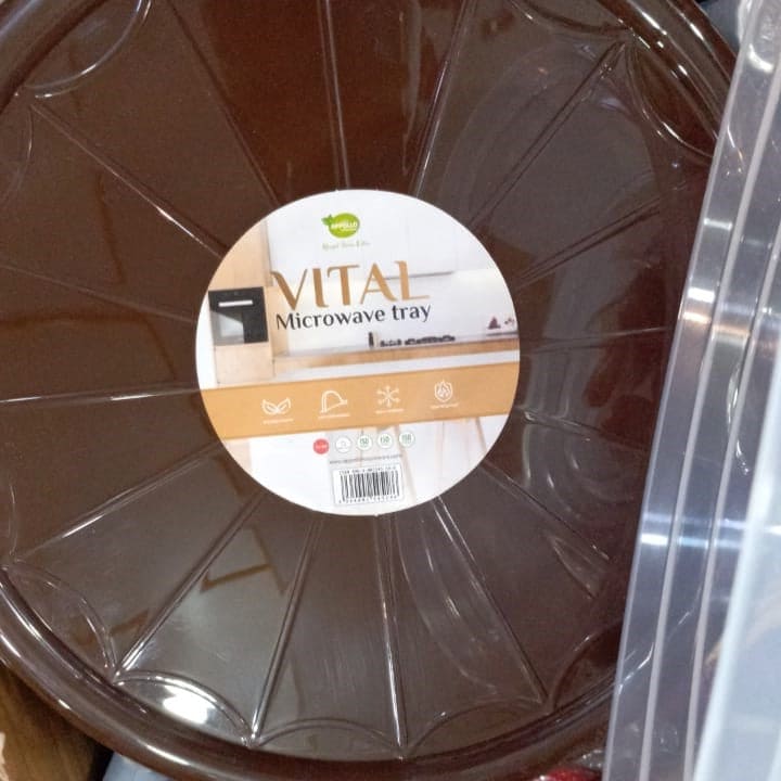 Vital Microwave Lid With Tray, Kitchen Cake Baking Bowl With Cover, Plastic Oven Food Cover, Microwave Plate Cover Vital Microwave Lid With Tray, Kitchen Cake Baking Bowl With Cover, Plastic Oven Food Cover, Microwave Plate Cover